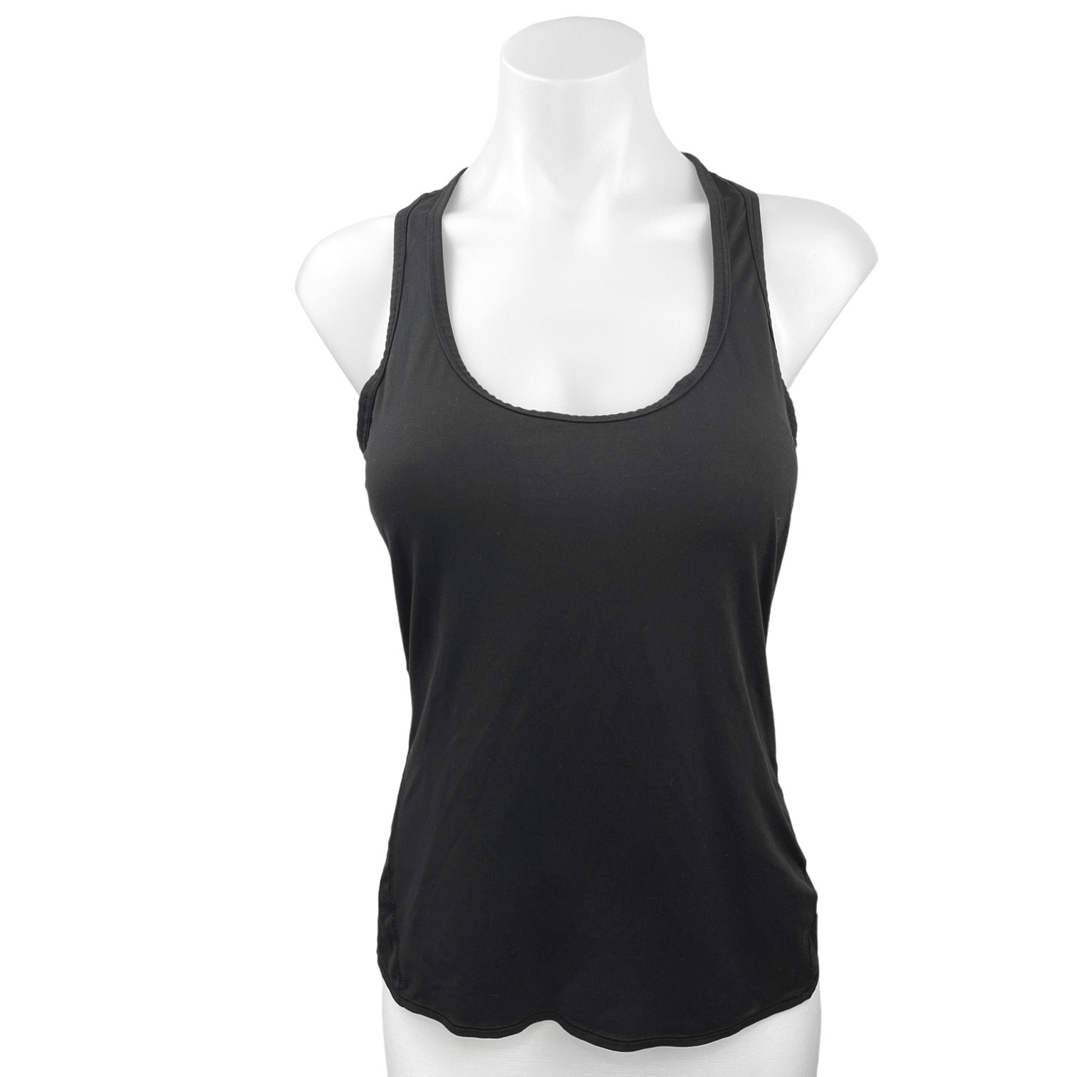Athleta Black Sleeveless Scoop Neck Racerback Activewear Sport Tank Top Size S